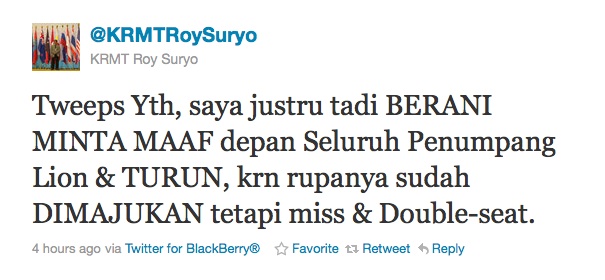 Memalukan, Ternyata Ini Penyebab Roy Suryo Diusir Dari Pesawat Lion Air
